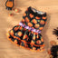 Halloween Dog Dress Pumpkin Pattern Bowknot Funny Skirt Chihuahua Bichon Dog Dresses Festival Puppy Costume Pet Cat Dog Clothes