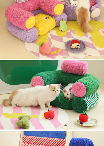 Wooligan water pipe pet sofa deodorizing open sleeping mat dog cushion removable cat kennel kennel