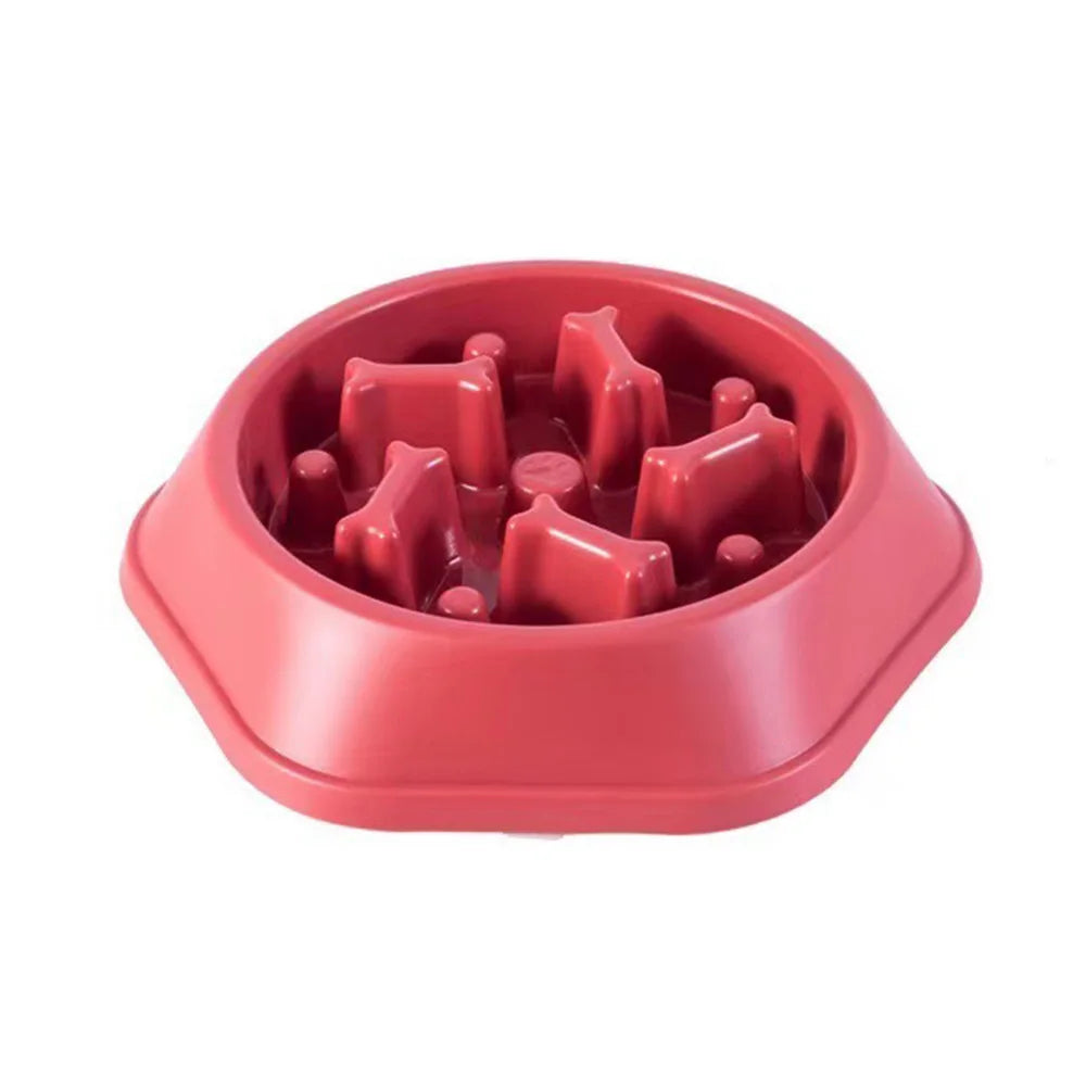 Slow Feeder Dog Bowls Slow Eating Pet Bowls Puzzle Anti-Gulping Interactive Bloat Durable Preventing Choking Healthy Dogs Bowl
