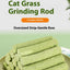 Cat Grass Chew Stick Molar Indoor Teeth Grinding Grass Chew Toy Natural Ingredients Grass Tooth Grinding Stick For Medium Cats