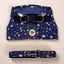 Durable Dog Denim Harness and Leash Set, Adjustable Step in Lightweight Pet Jeans Vest Harness for Small Medium Dogs Bulldog