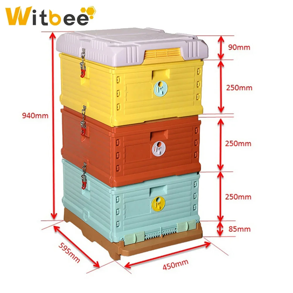 HDPE Three-Layer Plastic Beehive 10 Frame Plastic Thermo Hive for Animal Husbandry