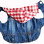 Sleeveless Denim Dog Jacket - Dark Wash, Puppy Hooded Jeans Coat Spring Summer Dog Clothes for Small Medium Dogs Bulldog Yorkie