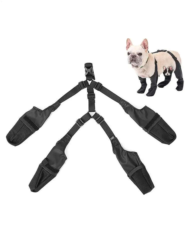 Dog Shoes Waterproof Adjustable Dog Boots Waterproof Breathable Pet Shoes Pets Paws Protector Outdoor Walking Soft Shoes