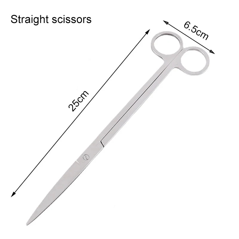 Aquarium Cleaning Tools Set Wave Scissors Tweezers Aquatic Plant Grass Trimming Stainless Fish Tank Tools Aquarium Accessories