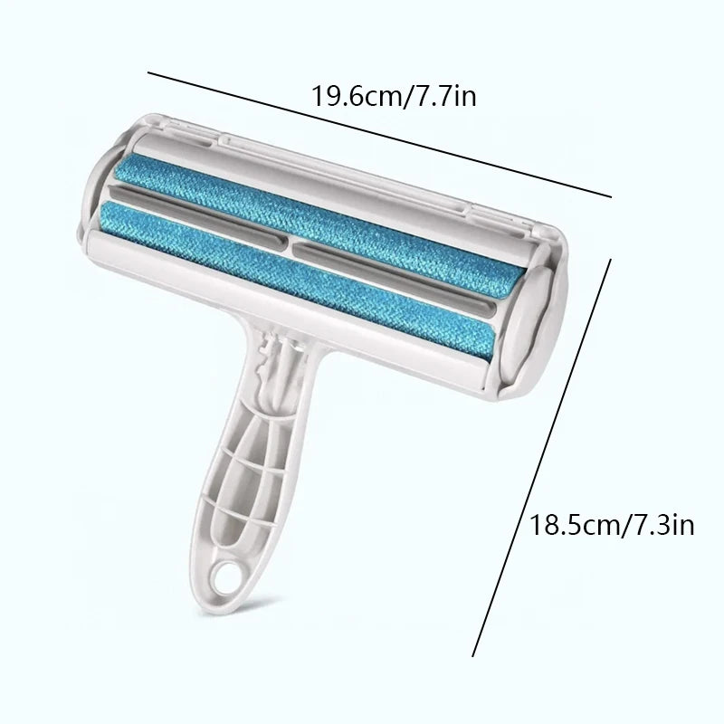 Reusable Pet Hair Removal Mitts & Rollers For Cats and Dogs - Self-Cleaning Lint Roller Set For Furniture Couch Carpet