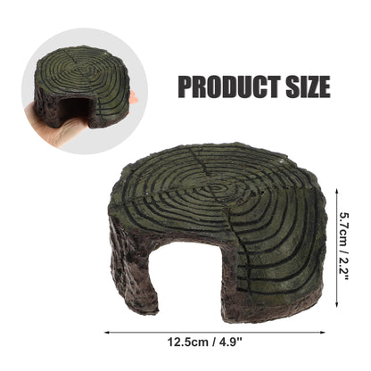 UXCELL Reptile Float Island Turtle Basking Platform Simulated Lawn Aquarium Turtle Ladder Climbing Fish Tank Habitat Accessories