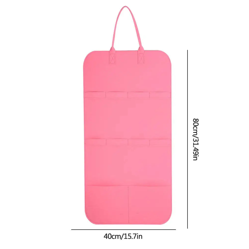 Cat Toy Organizer Wall Organizer Storage Bag Pet Toy Container Cat Teaser Wand Holder Space Saving Wall Storage Felt Bag Indoor