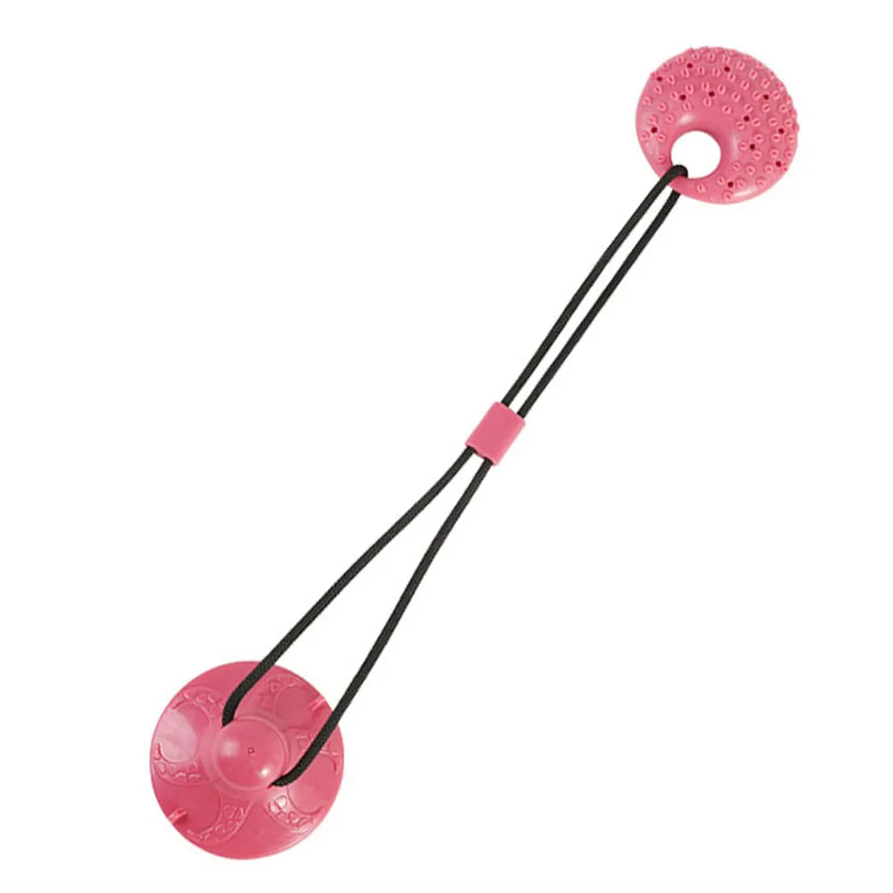 Dog Chew Toy with Suction Cup for Aggressive Chewer Puppy Training Treats Food Dispensing Toothbrush Pet Dog Teeth Cleaning Toys