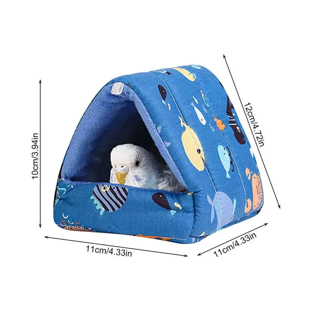 Parrot Bed Warm House Hideout Cushion Bed For Parrot Plush Cushion For Parrots Lovebirds Parakeets And Small And Medium Birds