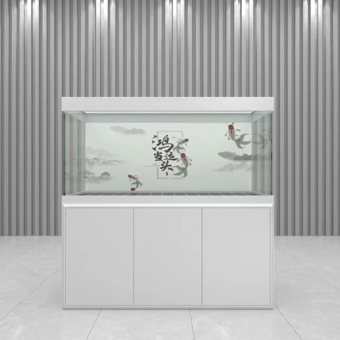 Big Aquarium Decoration Large Glass Fish Tank Transparent Big Fish Tank
