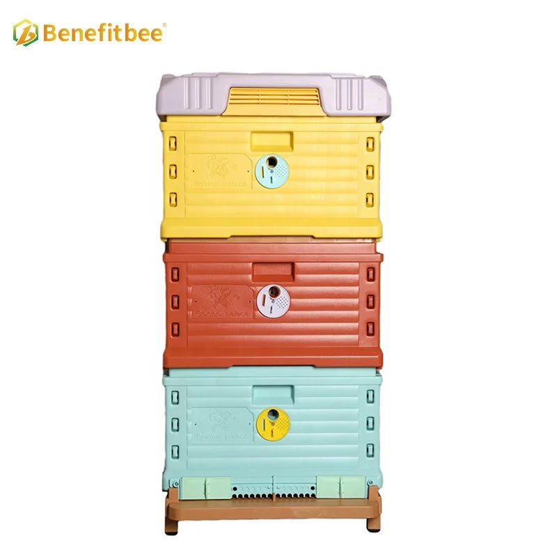 Benefitbee manufacturer 10 frames multifunction 3 layers Langstroth plastic beehive