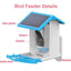 Bird Smart Feeder with Camera 1080P Solar Low Power Night Vision IP66 Waterproof 4G or WIFI Connect Real Bird Species Feeder