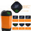 Outdoor Camping Shower IPX7 Waterproof with Digital Display Portable Electric Shower Pump for Hiking Travel Beach Pet Watering