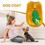 Dog Plush Vest Pullover Warm Dog Coat With Harness Ring Sleeveless Cold Weather Pet Apparel Cozy Snow Vest For Small Dogs Cats