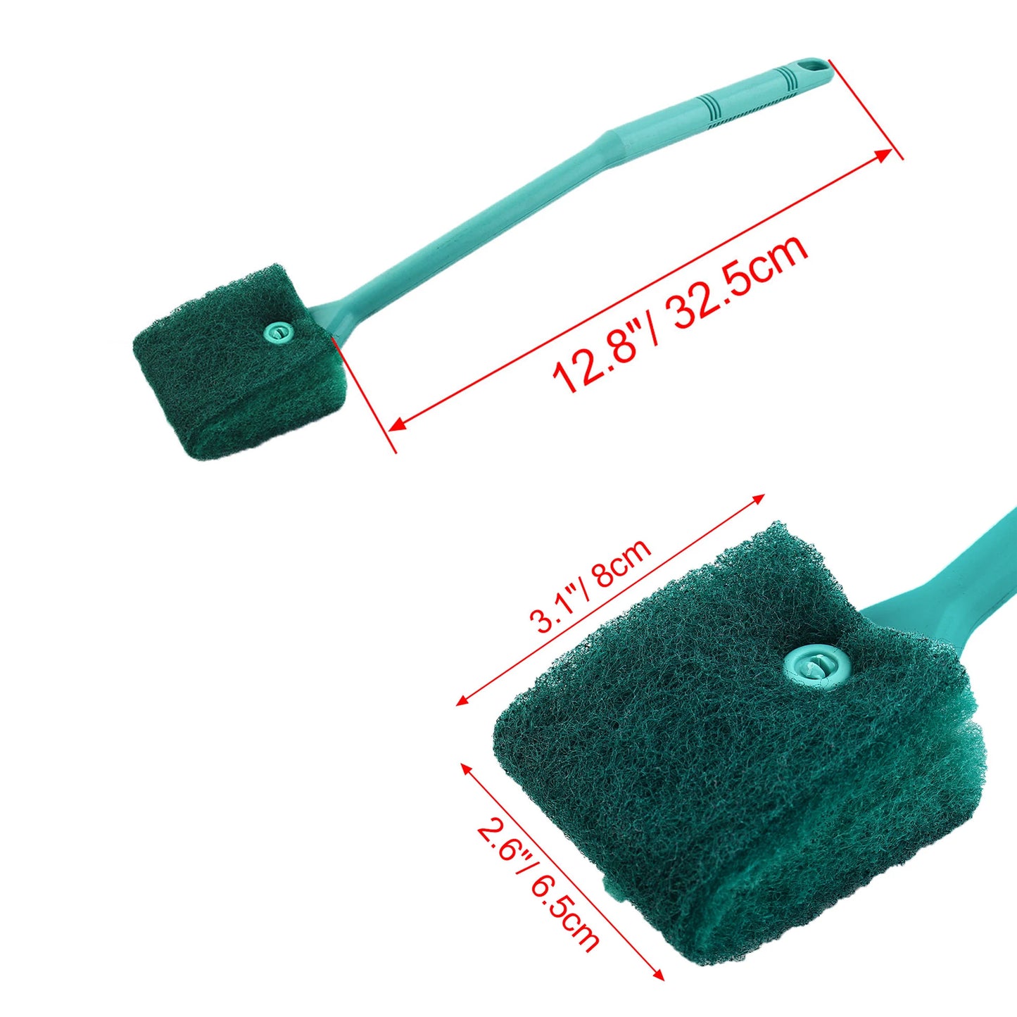 UXCELL Aquarium Cleaning Brush Double Sided Head Sponge Household Window Glass Algae Cleaner Scrubber Fish Tank Clean Tools