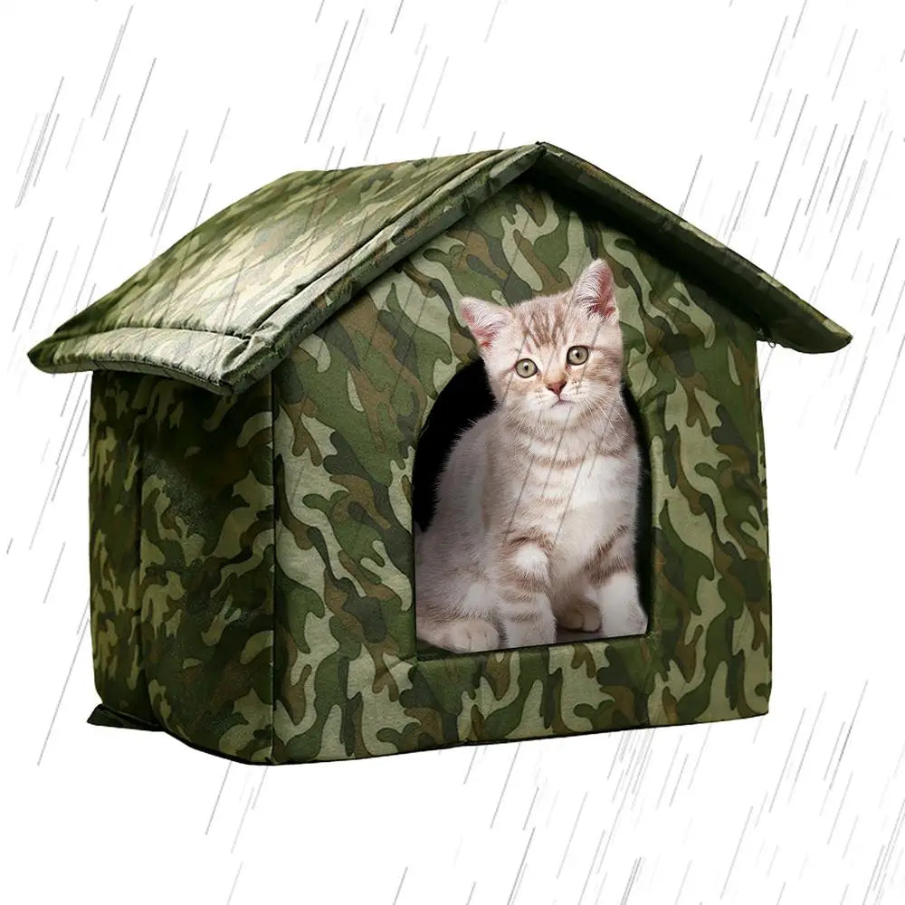 Outdoor Dog Bed Waterproof Roof Bed Waterproof Warm Dog Kennel Winter Tent Dog Nest Thickened Cold-Proof Nest Cat House