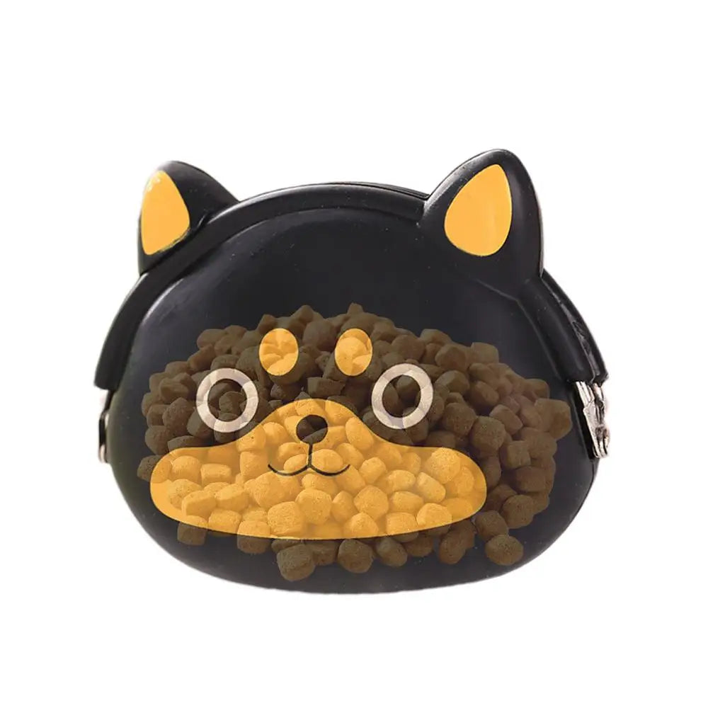 Dog Treat Training Pouch Silicone Pet Feed Snack Reward Pocket Fanny Pack Waterproof Dog Food Dispenser for Pet Training Walking