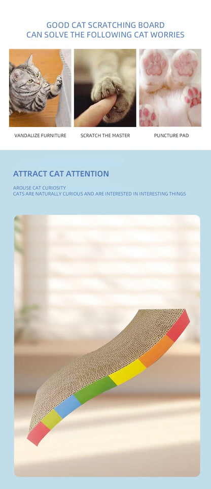 1pc Cat Scratching Board Mat Scraper Claw Paw Toys For Cat Scratcher For Cats Training Grinding Claw Toys Cat Scratch Board