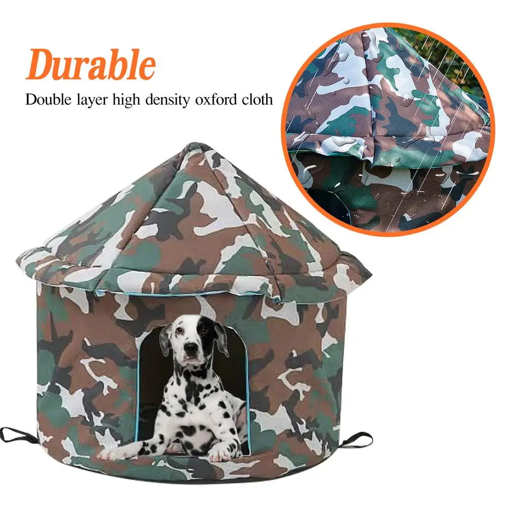 Cat House Dog Nest Waterproof Outdoor Winter Warm Pet Cave Insulated Outside Cat House Home Foldable and Washable Pet House