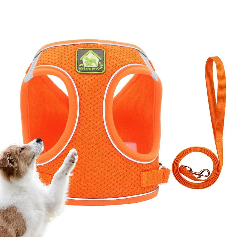 Pet Harness For Small Dogs No Pull Soft Padded Dog Vest For Medium Large Dogs Breathable Reflective Adjustable Soft Mesh Padded