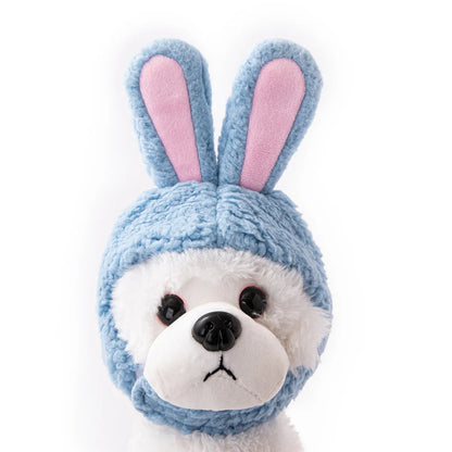 Plush Rabbit Ears Pet Dog Accessories Cosplay Cat Hat Winter Lovely New Year Christmas Puppy Headgear Soft Velvet Pet Supplies