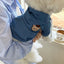 Fashion Dog Cowboy Costume Autumn Winter Dog Denim Jacket Bear Print Cardigan Pet Coat Kitten Puppy Clothing Chihuahua Pullover