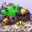 UXCELL Aquarium Hideaway Rock Cave Decoration Parts Resin Fish Shrimps Shelter Pottery House Canister Fish Tank Accessories