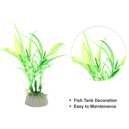 UXCELL 10/20 Pcs Aquarium Artificial Plastic Plants Water Weeds Ornament Fish Tank Plant Flower Grass Decoration Accessories