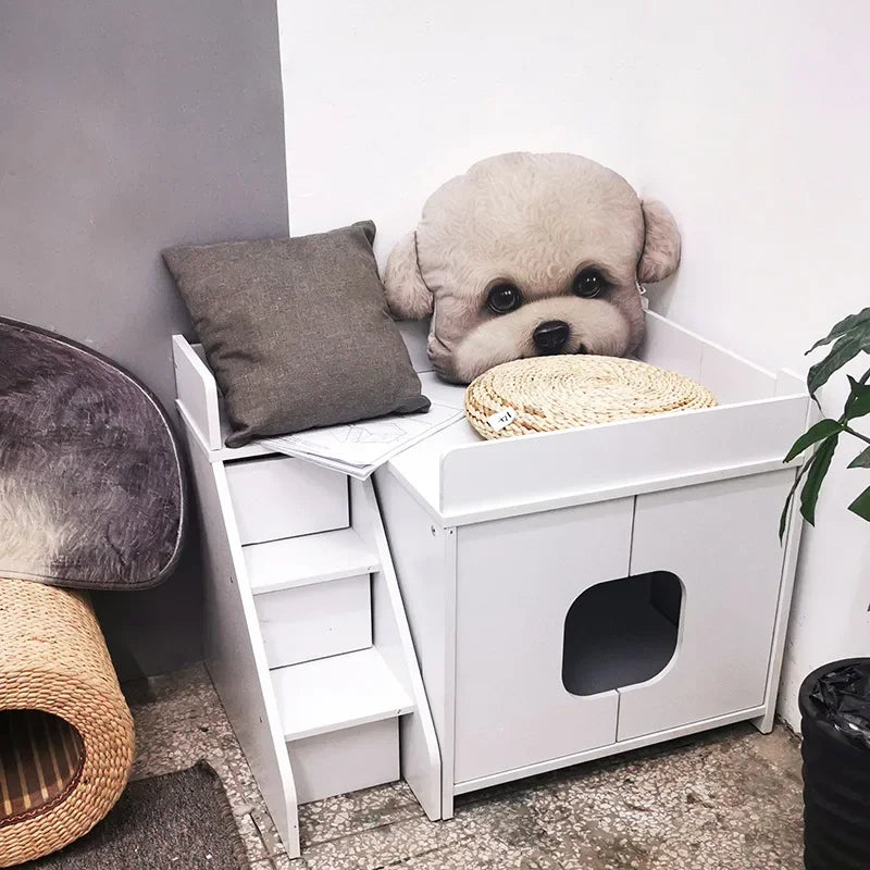 Kennel Four Seasons Universal Wooden Dog House  Dog Villa Internet celebrity Pet House Cat Dog Universal Wooden House