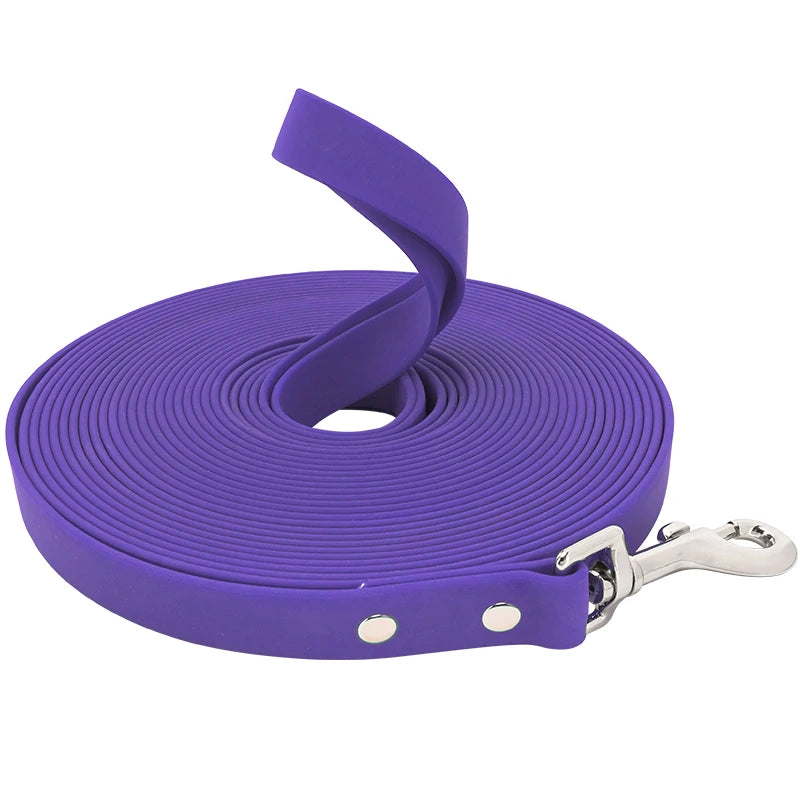 Waterproof Dog Leash PVC Dog Leash Recall Long Line For Beach,Swimming,Tracking,Training Dogs Lead for Pet,Medium and Large Dogs