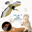 Interactive Cat Toy Can Fly And Call Electric Eagle Simulation Simulation Chirps Birds Interactive Slaps Cat Bird Light Toy V7C2