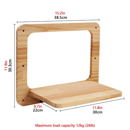 Cat Tree Tower Climbing Shelf Wall Mounted Jumping Platform Cat Hammock And Bed Easy-cleaning and Durable Ladders with Felt