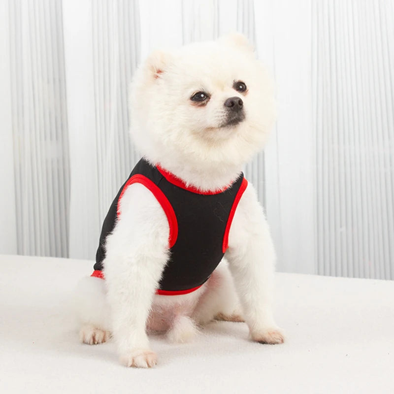 Lovely Cotton Pet Vest for Small Dogs Summer Puppy Dog Cat Clothes Pomeranian Poodle Chihuahua Shirts mascotas Clothing Apparels