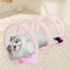 Folded Tunnel Pet Cat Toys Solid Color S Shaped Feather Ball Interactive Accessories For Kitten Home Energy Relieve Pet Supplies