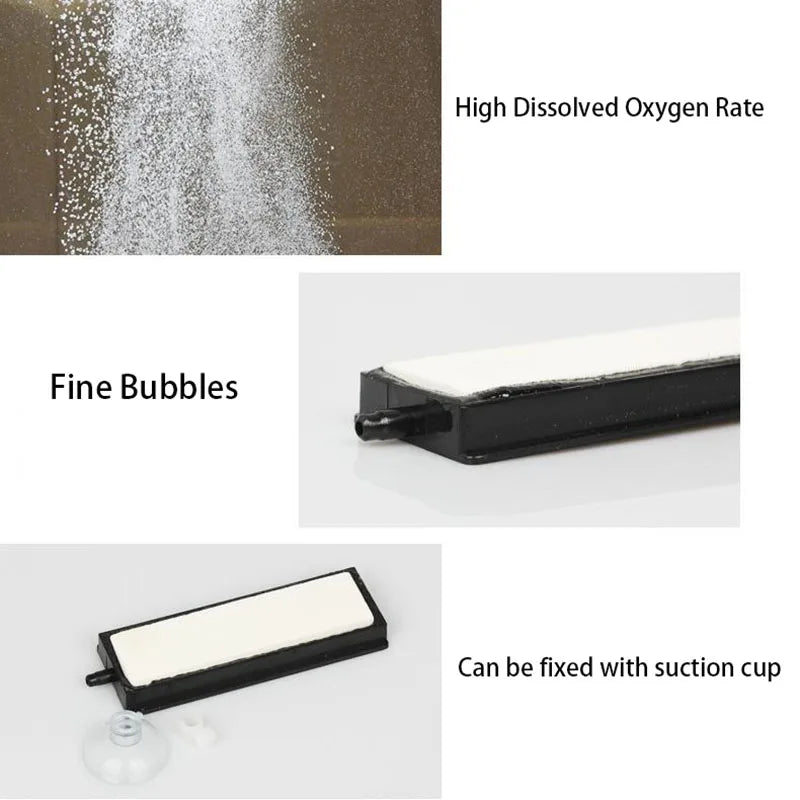 10/20/30cm Nano Air Pump Sand Stone Aquarium Oxygen Pump Fresh Air Stone Nano Bubble Bar Aquarium Fish Tank Aerator Pump Tools