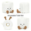 Jelly cat plush cute toilet paper doll roll paper creative, fun and cute doll pendant as a gift for friends without labels