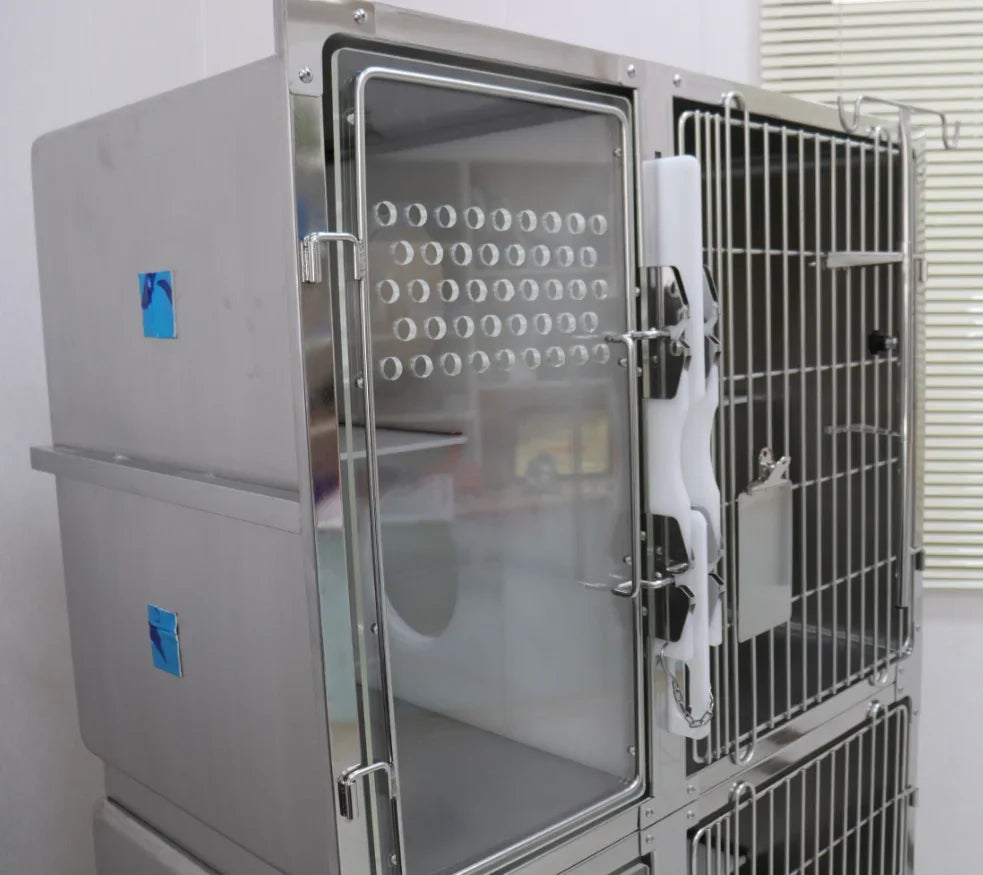 dog cat cage bank veterinary modular cage banks