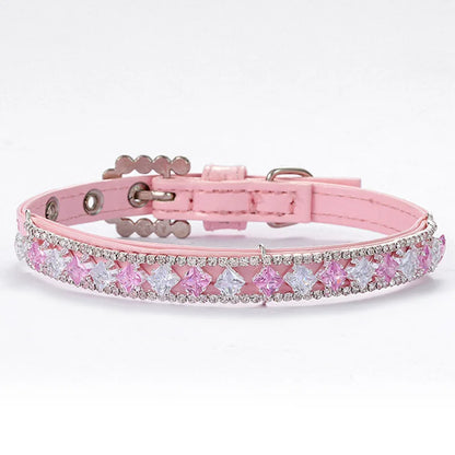 Luxury Rhinestone Puppy Collar for Small Dogs Cat Necklace Bling Crystal Jewelry Pet Accessorie Princess Diamond Wedding Collar