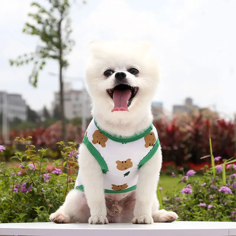 Large dog Summer  Tank Top Outdoor Breathable Short Sleeve Big dog  Pet Teddy cat Clothing T-shirt dog shirt  puppy clothes