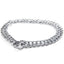 Chain Dog Training Choke Collar Adjustable Double Row Stainless Steel Chain Slip Collar Strong & Durable Dog Slip P Chain Collar