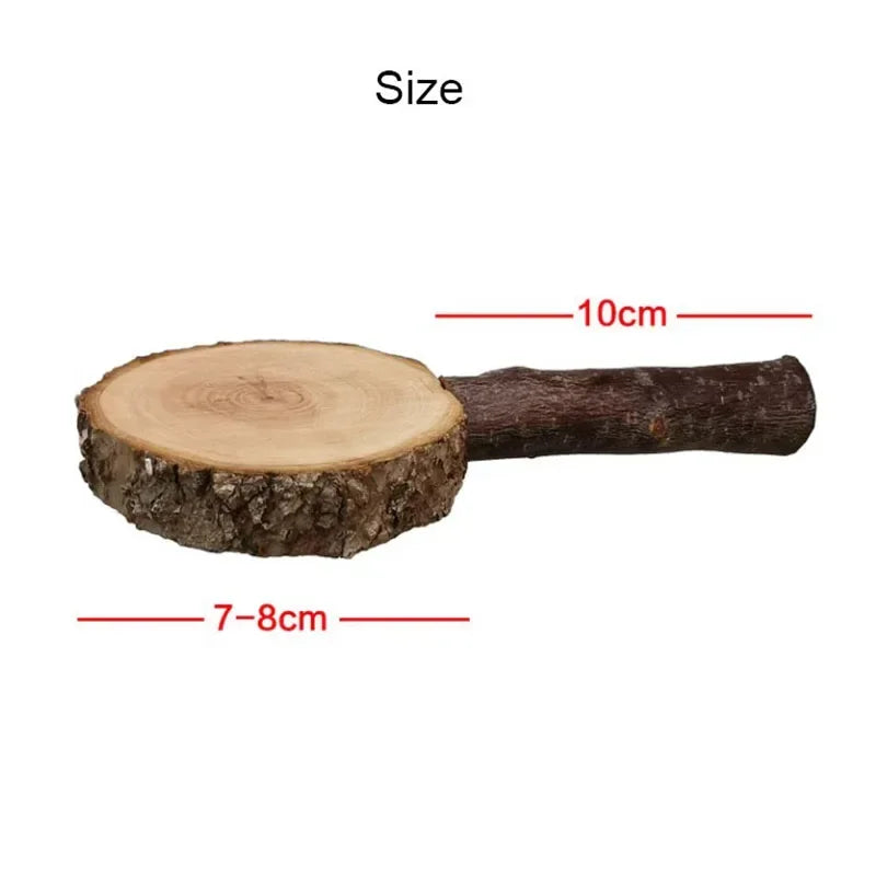 Natural Wood Pet Parrot Raw Wood Fork Tree Branch Stand Rack Squirrel Bird Hamster Branch Perches Chew Bite Toys Stick Supplies