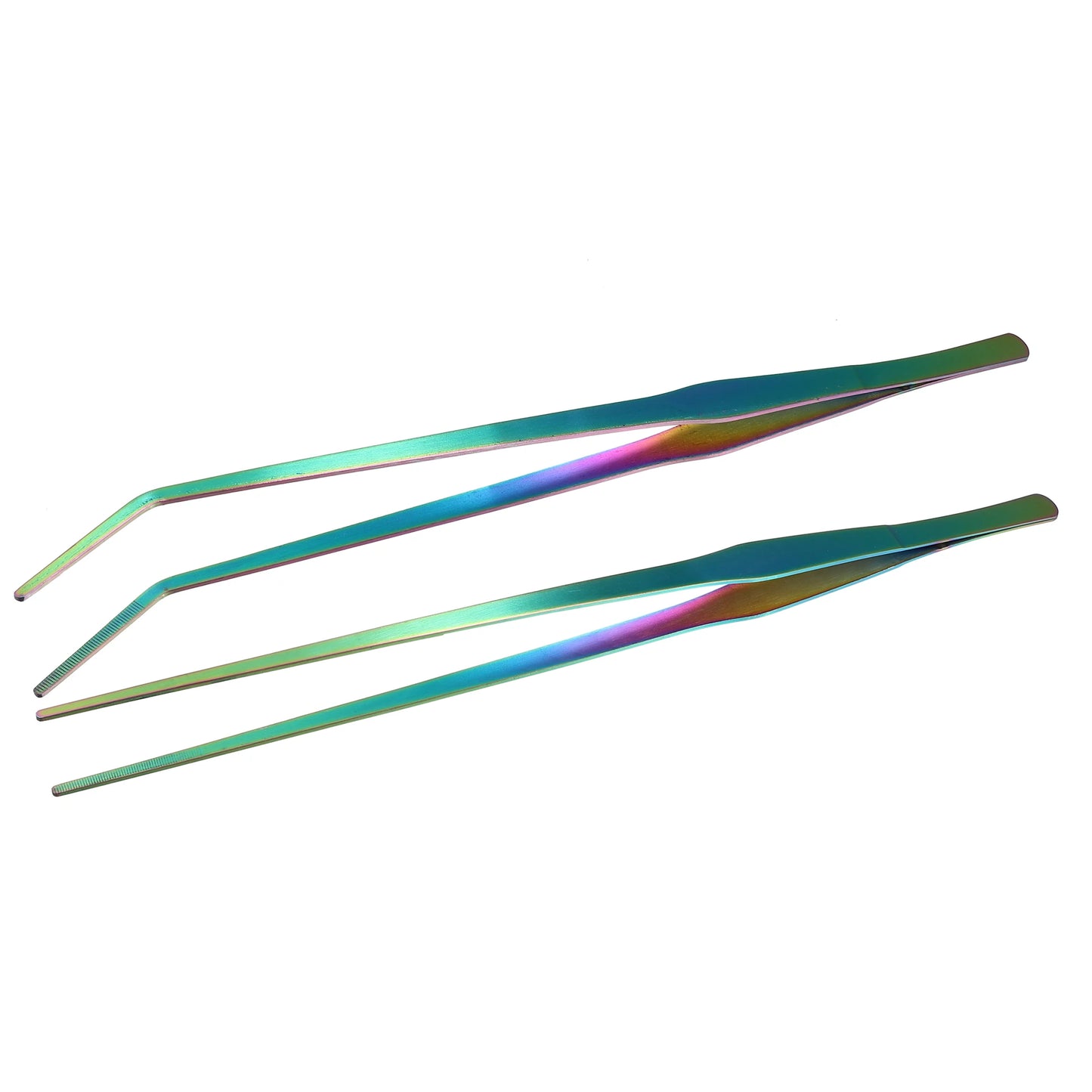 UXCELL 27-48cm Aquarium Curved Straight Tweezers Water Grass Clip Fish Tank Aquatic Plants Cleaner Tools Reptile Feeding Tongs