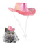 Pet Cowboy Hat Pet Hat Halloween Kitten Hat Shiny Cowboy Hats Small Cowboy Hat Dog Costume Cat Hat Cosplay Prop Western Cowboy