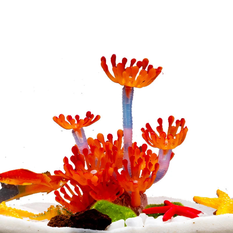 Artificial Underwater Coral  Aquarium Fish Tank Simulation Decoration Aquarium Backgrounds Plants Water Grass Accessories Home