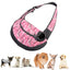 Dog Cat Sling Carrier Breathable Crossbody Puppy Carrying Purse Bag Thick Padded Adjustable Shoulder Strap Sling Bag Carrier For