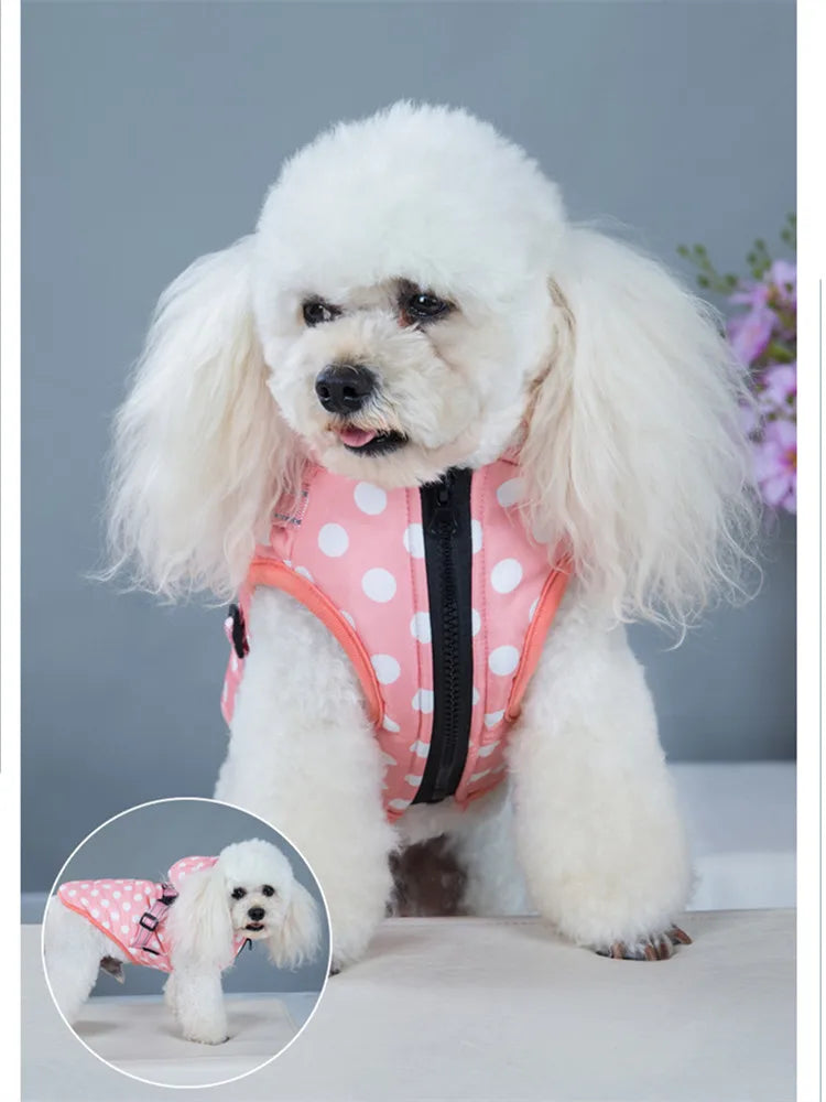 Winter Reflective Large Pet Dog Jacket With Harness Warm Clothes For Labrador Waterproof Coat Chihuahua French Bulldog Outfits