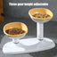 Cat Dishes For Food And Water Height Adjustable Pets Water And Food Bowl Set Large Capacity Cat Food Feeder And Waterer Set For