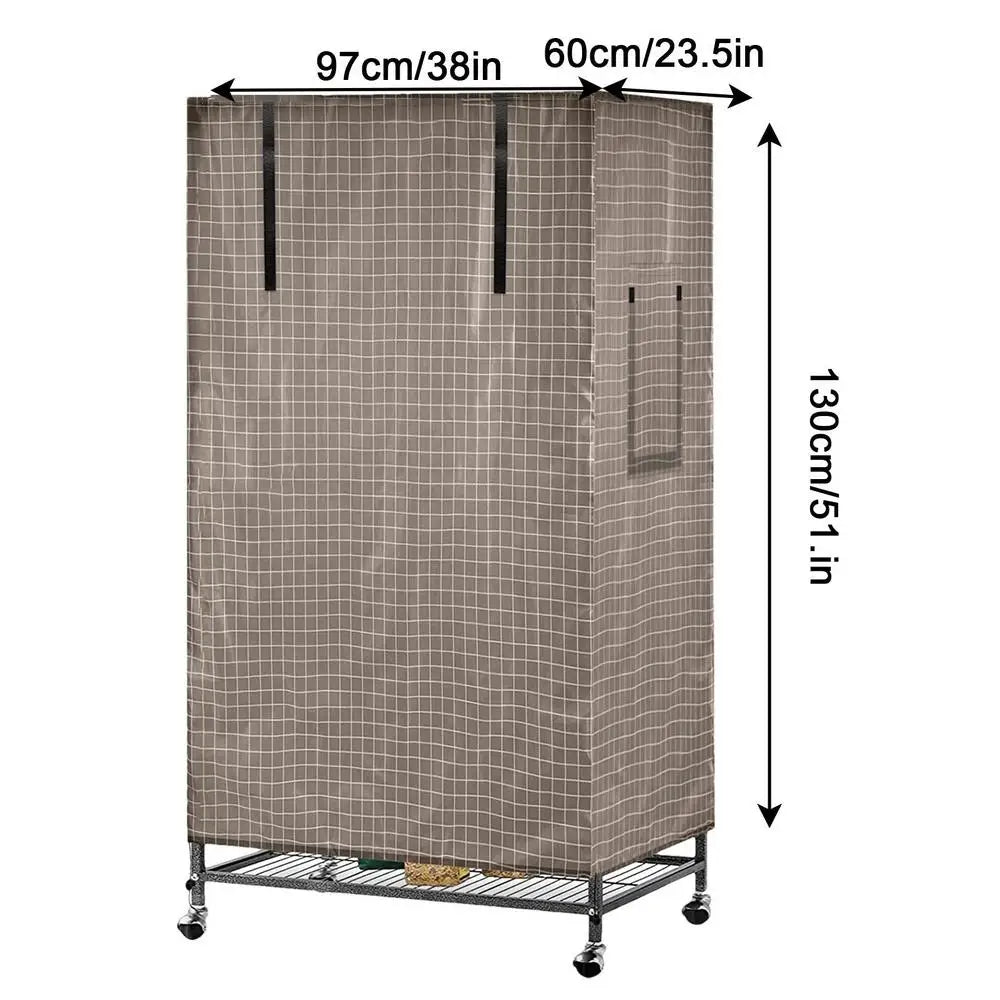 Large Universal Bird Cage Cover 51 X 38 X 23.5 Inch Pet Removable Durable Bird Cage Cover Protector Pet House Protection