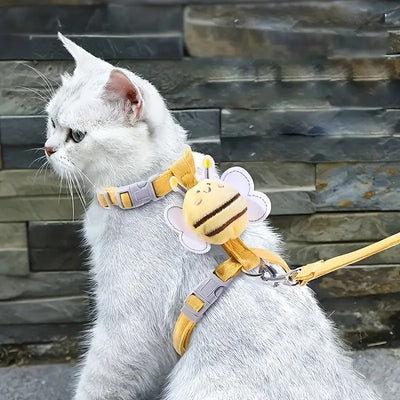 Cats Harness Products for Pets Accessories Collar Small Breeds Kittens Harness Pet Leash Necklace Collars Things